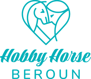 Kontakty na Hobby horse Beroun -Logo tyrkysové vertikální Hobby horse Beroun